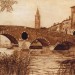 Verona-Ponte-Pietra-88-x-57cm-opere-artista-pirografia-renzo-gaioni